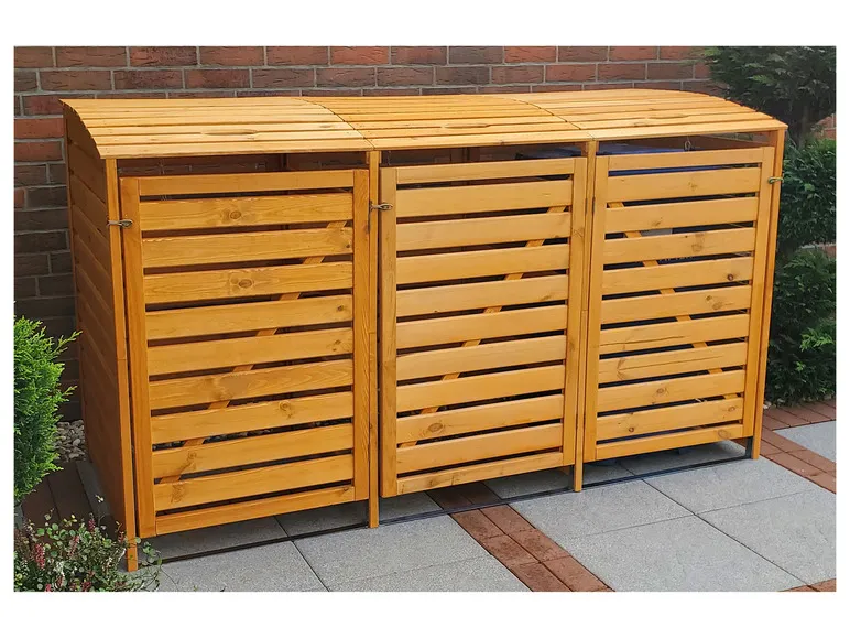 Mülltonnenbox »Vario III«, zur Verkleidung von Mülltonnen, Kiefernholz