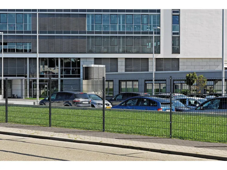 Doppelstabmattenzaun-Grundset, Länge 10 m