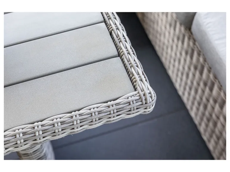 Loungeset »Malia«, 5-teilig, halbrund, grau