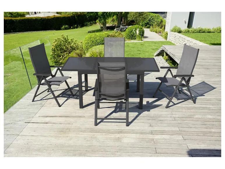 Alu-Gartentisch »Houston / Toronto«, ausziehbar, grau