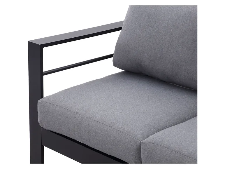 Gartenmöbel 7-Sitzer Lounge-Set Aluminium inkl. Polster