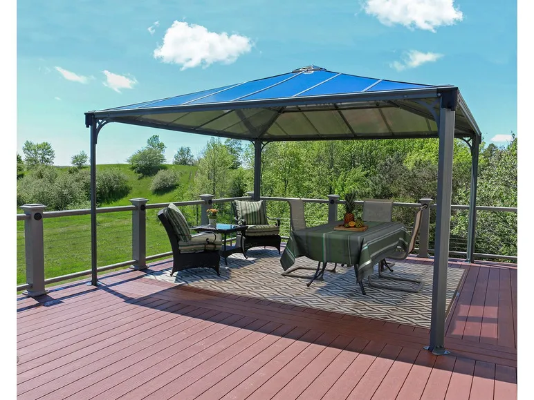 Gartenpavillon »Palermo«, pulverbeschichtetes Aluminium