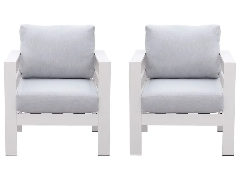 Gartenmöbel 7-Sitzer Lounge-Set Aluminium inkl. Polster