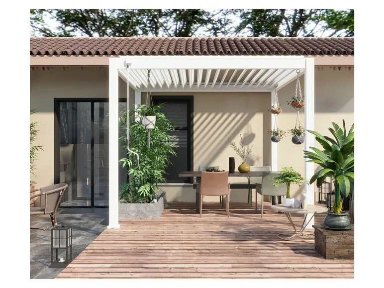 Pavillon »Trumpf«, mit verschließbaren Stahl-Lamellen