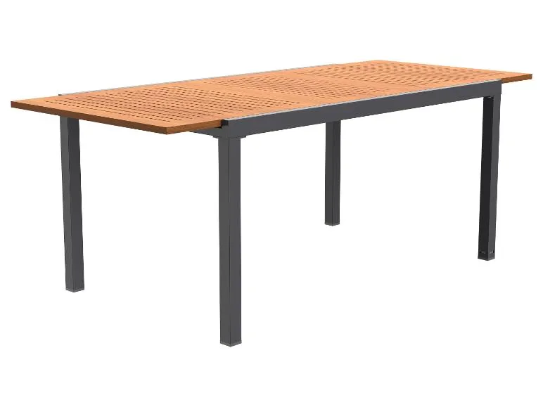 Geflecht-Set »Valencia«, 9-teilig - Ausziehtisch & 8 Klappsessel, braun