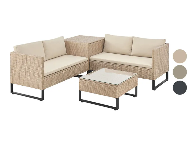 Polyrattan Lounge »Santorini«, 4-tlg.