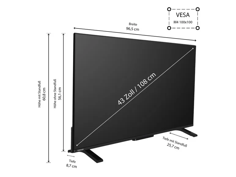 Fernseher »QV2363DAW« 4K UHD QLED VIDAA Smart TV