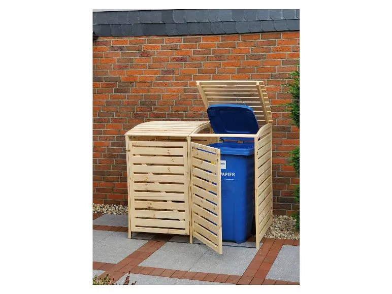 Mülltonnenbox »Vario III«, zur Verkleidung von Mülltonnen, Kiefernholz