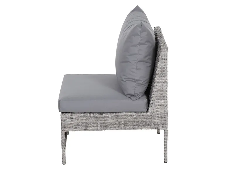 Vigo Lounge Set, aus Geflecht Mix, 4-teilig, grau