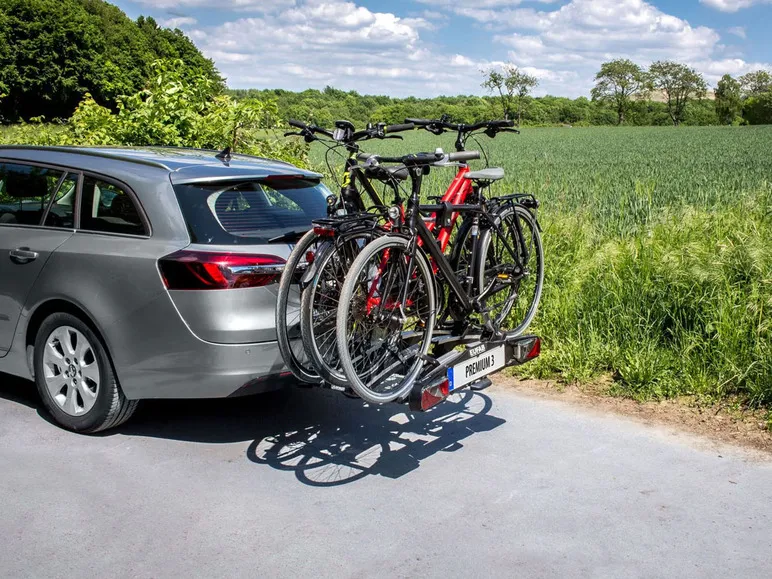 Heckträger »Premium III«, für 3 Räder, Abklappmechanismus, abschließbar