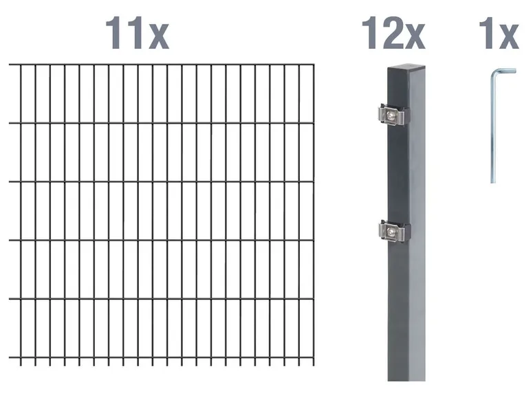 Doppelstabmattenzaun-Grundset