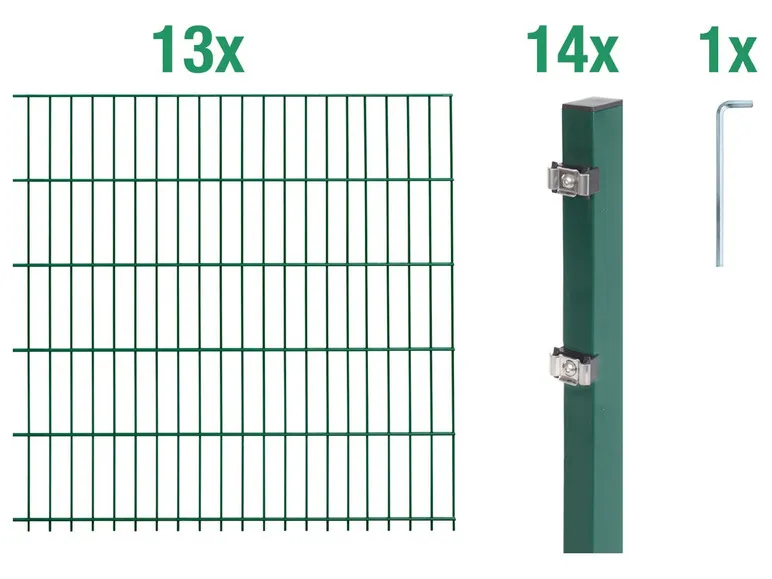 Doppelstabmattenzaun-Grundset