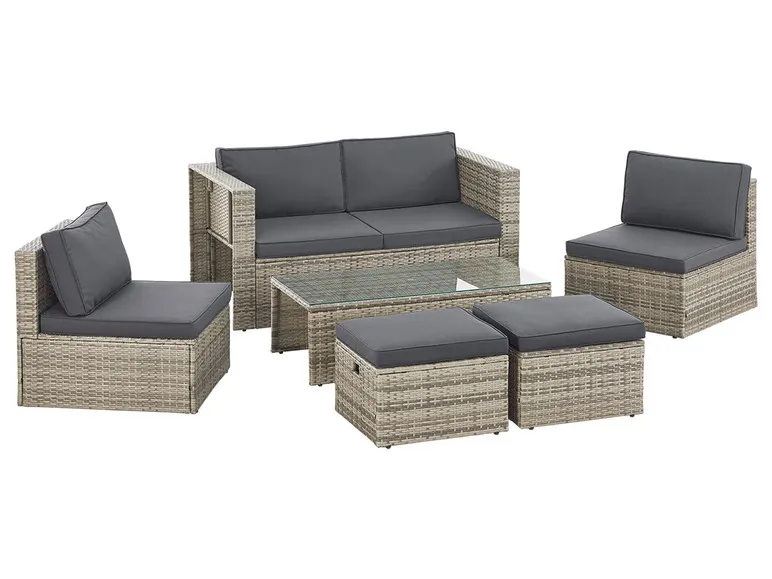 Polyrattan Lounge »Salou«, 6-tlg.