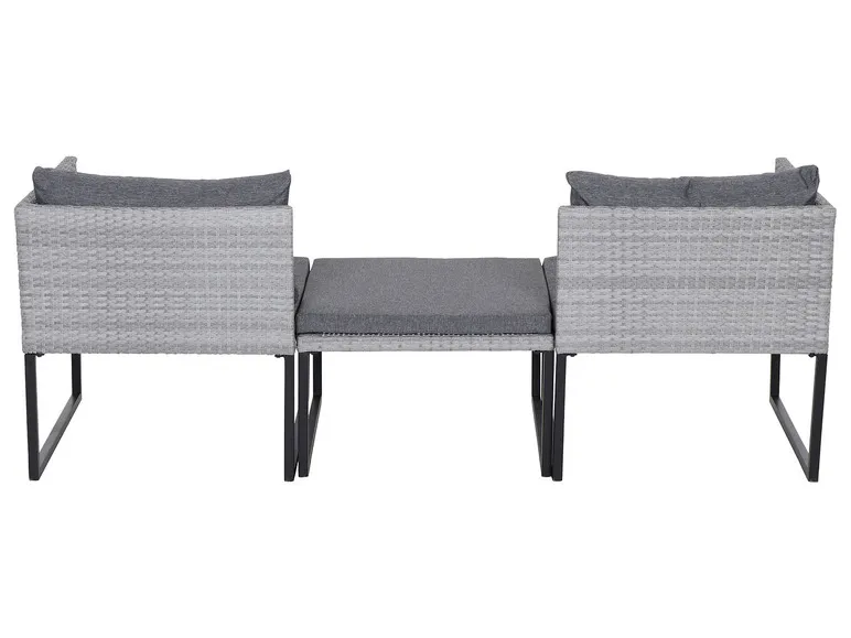 Lounge Set »Malaga« 3-teilig, grau