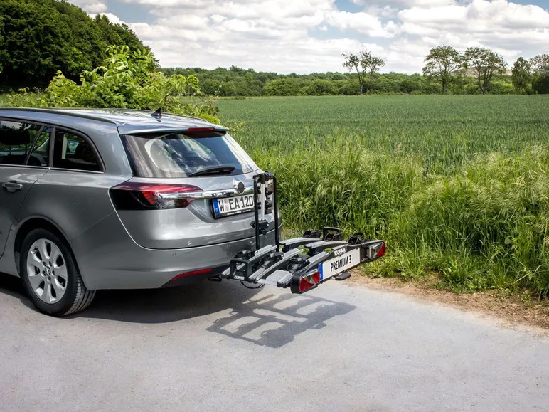 Heckträger »Premium III«, für 3 Räder, Abklappmechanismus, abschließbar