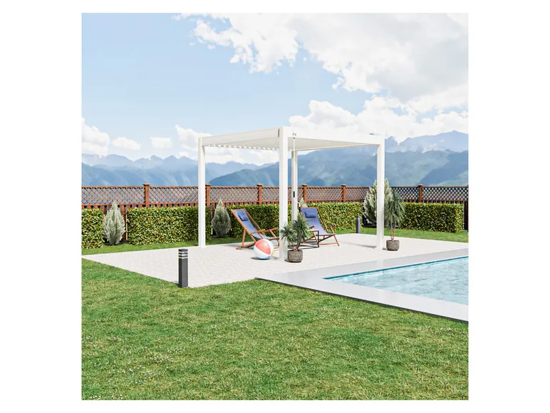 Pavillon »Trumpf«, mit verschließbaren Stahl-Lamellen