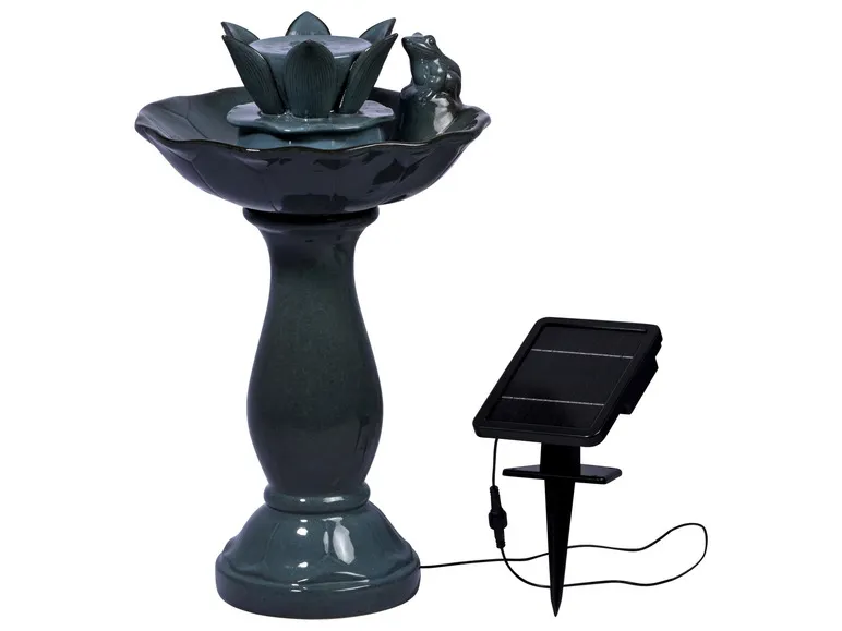 dobar Gartenbrunnen »Helena« mit Solar-Panel, Keramik