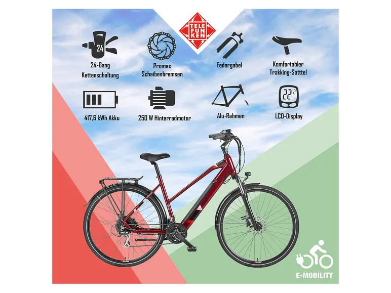 E-Bike Trekkingrad »XC940 Expedition«, 28 Zoll