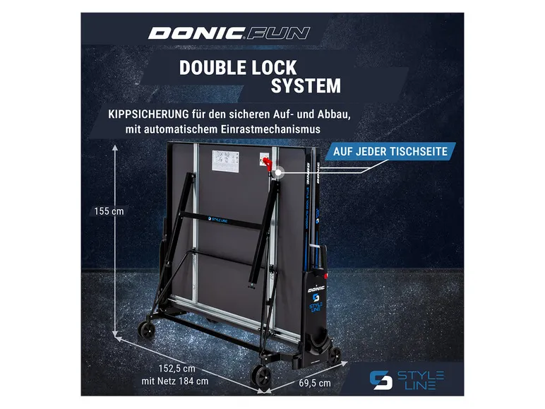 Tischtennis-Set Style 1000 Outdoor, inkl. Zubehör