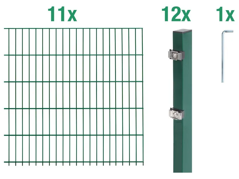 Doppelstabmattenzaun-Grundset