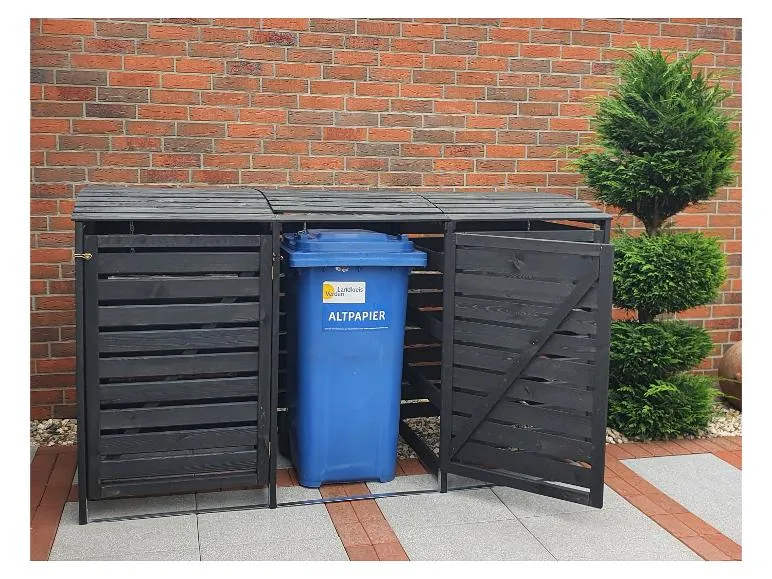 Mülltonnenbox »Vario III«, zur Verkleidung von Mülltonnen, Kiefernholz