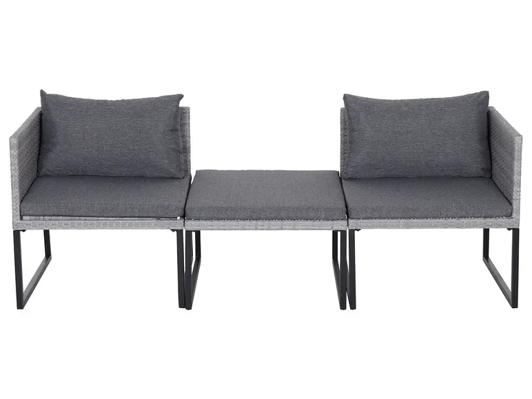 Lounge Set »Malaga« 3-teilig, grau