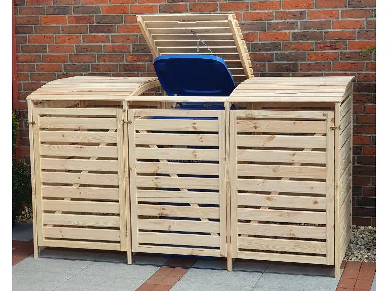 Mülltonnenbox »Vario III«, zur Verkleidung von Mülltonnen, Kiefernholz