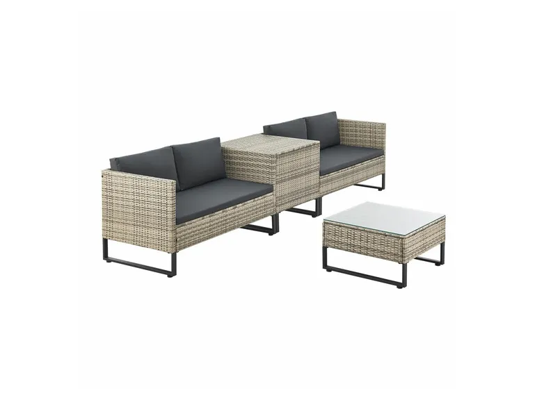 Polyrattan Lounge »Santorini«, 4-tlg.