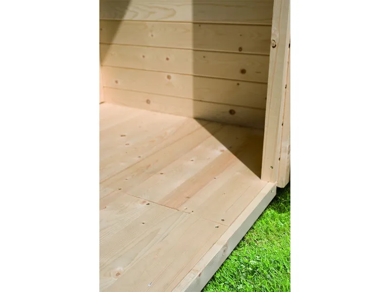 Karibu Gartenhaus »Trundholm 2«, Flachdach, inklusive Schleppdach und Doppelflügeltür