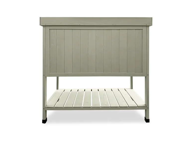 Pflanztisch mit Ablage und Schrank, 98 x 48 x 97 cm, aus Holz