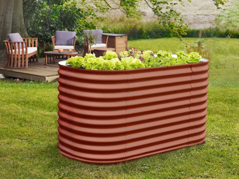 Vitavia Hochbeet »858 Basic«, geeignet für Garten, witterungsbeständig, gewellt