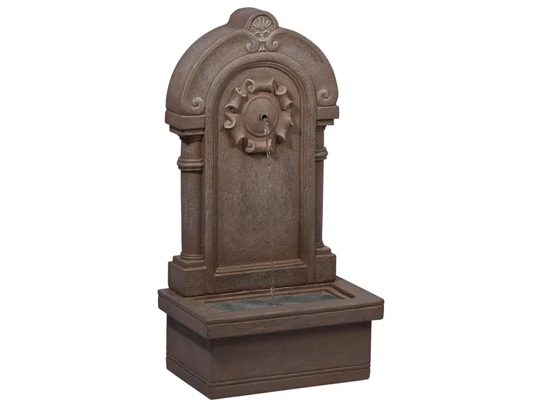 Gartenbrunnen mit LEDs und Solar-Panel