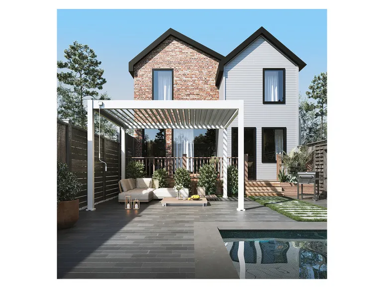 Pavillon »Trumpf«, mit verschließbaren Stahl-Lamellen