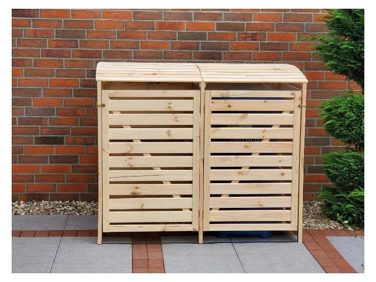 Mülltonnenbox »Vario III«, zur Verkleidung von Mülltonnen, Kiefernholz