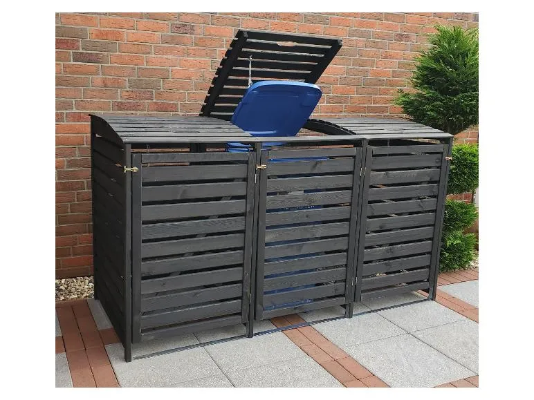 Mülltonnenbox »Vario III«, zur Verkleidung von Mülltonnen, Kiefernholz