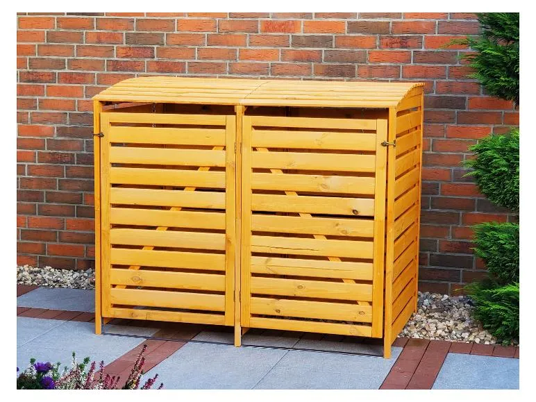 Mülltonnenbox »Vario III«, zur Verkleidung von Mülltonnen, Kiefernholz