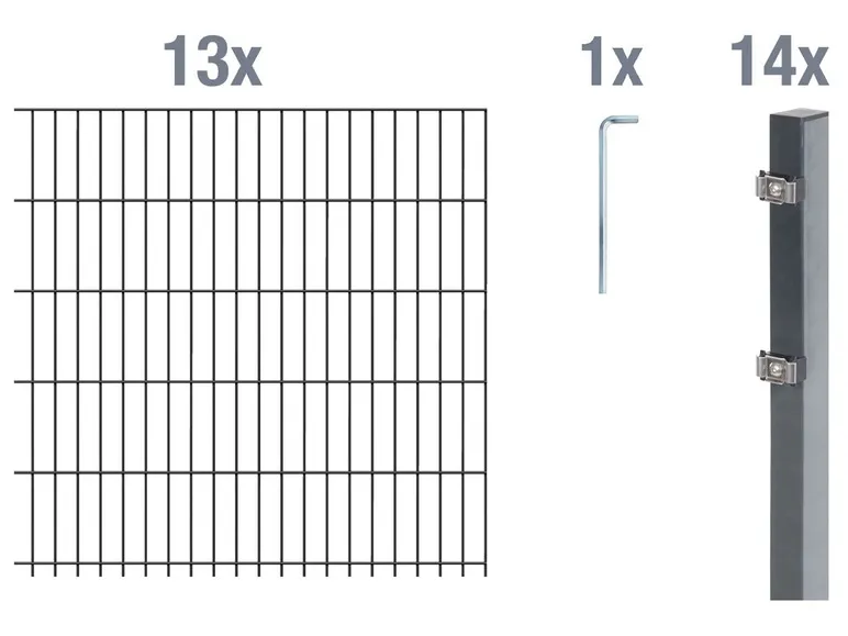Doppelstabmattenzaun-Grundset
