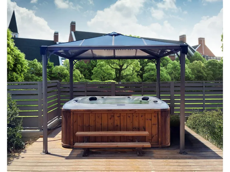 Gartenpavillon »Palermo«, pulverbeschichtetes Aluminium