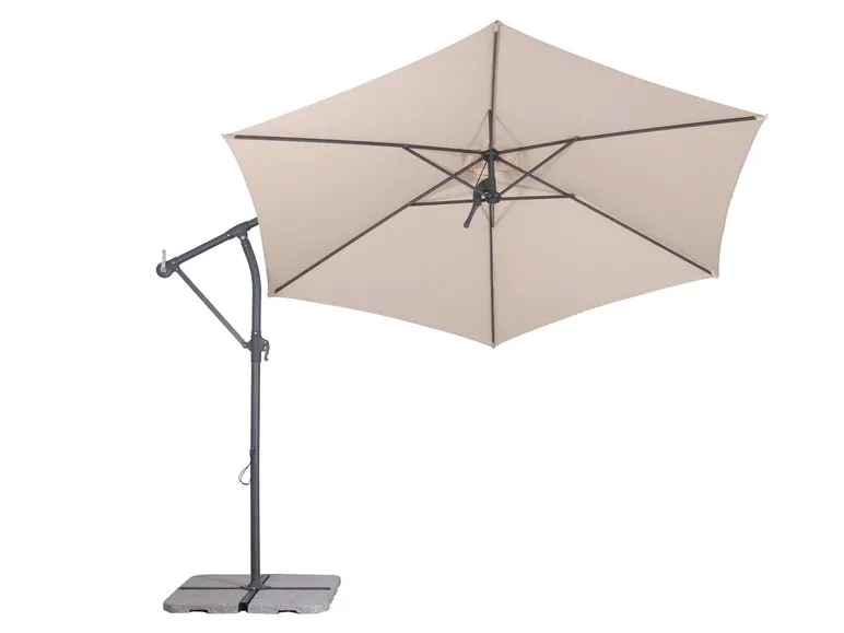 Schneider Ampelschirm »Palmera«, 6-teilig, 300 cm Durchmesser, UV-Schutz 80+, Schutzhülle