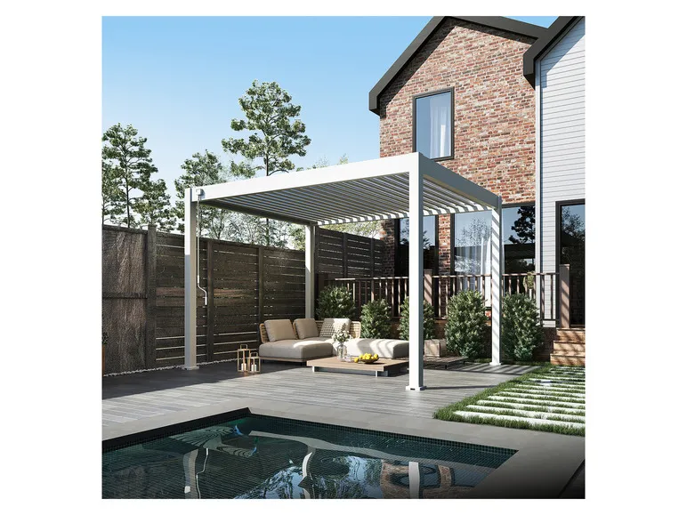 Pavillon »Trumpf«, mit verschließbaren Stahl-Lamellen