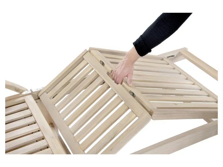 Liege »St. Tropez«, mit ausziehbaren Seitentisch