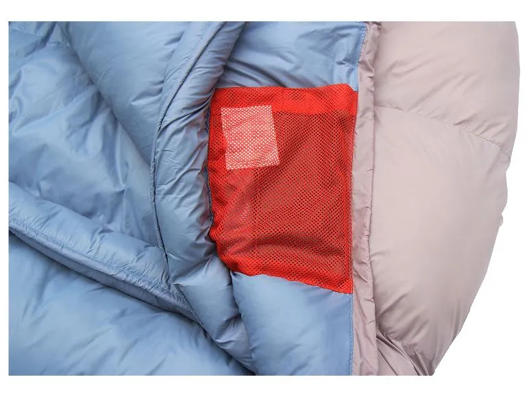 Mumienschlafsack Naram grau/blau