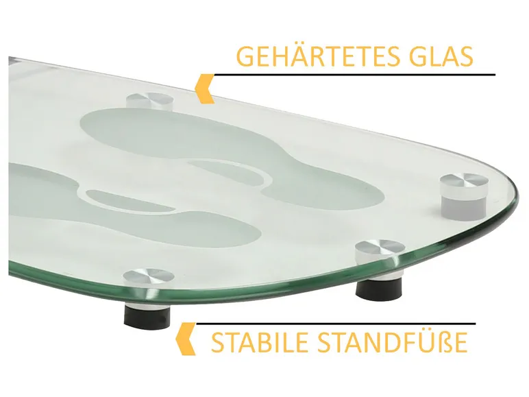 body coach Vibro Massager Deluxe Glas weiße Abdeckung