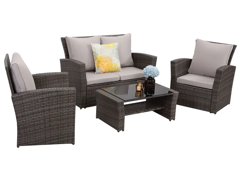 Gartenmöbel 4-Sitzer Lounge Set inkl. Polster