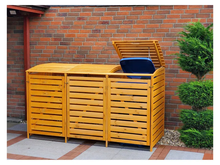 Mülltonnenbox »Vario III«, zur Verkleidung von Mülltonnen, Kiefernholz