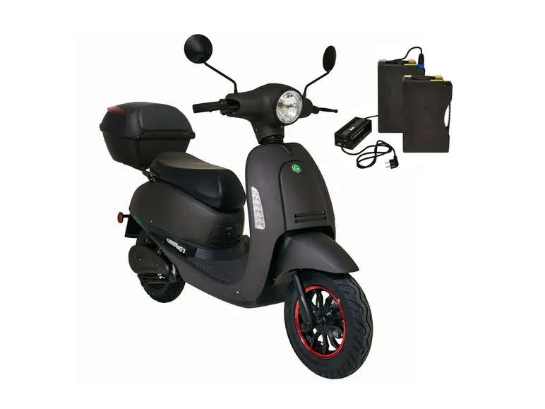 Elektroroller SEED Plus 1200 W 45 km/h inkl. 2 Akkus und Topcase