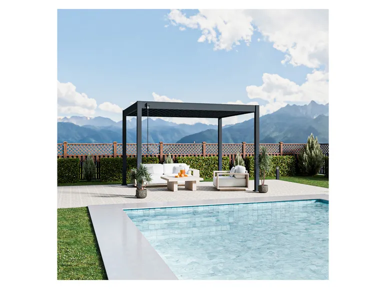 Pavillon »Trumpf«, mit verschließbaren Stahl-Lamellen