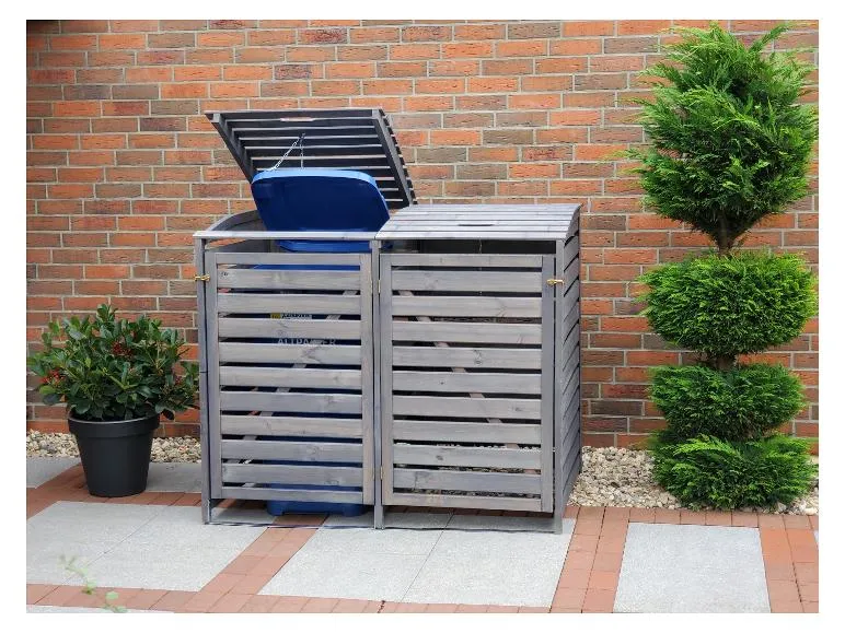 Mülltonnenbox »Vario III«, zur Verkleidung von Mülltonnen, Kiefernholz