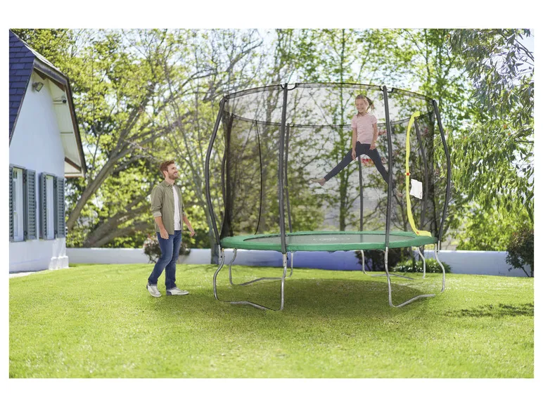 Gartentrampolin, mit reißfestem Sicherheitsnetz