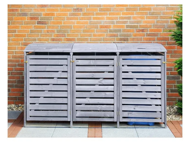 Mülltonnenbox »Vario III«, zur Verkleidung von Mülltonnen, Kiefernholz